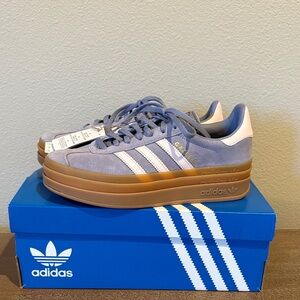 Adidas Gazelle Suede lavender and pink Platform Shoes